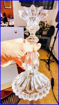 Paire de chandelier en cristal de Baccarat (prix des deux)