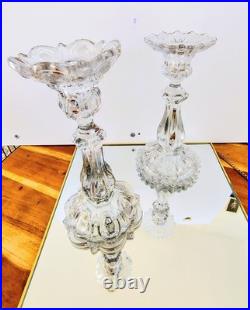 Paire de chandelier en cristal de Baccarat (prix des deux)