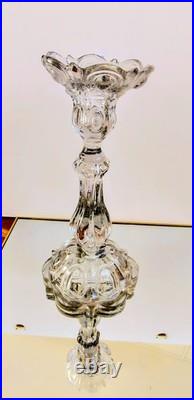 Paire de chandelier en cristal de Baccarat (prix des deux)