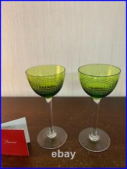 Paire de verres Rohmer modèle Nancy en cristal de Baccarat (prix du lot de deux)