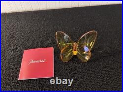 Papillon ambre en cristal de Baccarat
