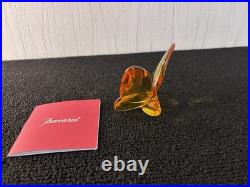 Papillon ambre en cristal de Baccarat