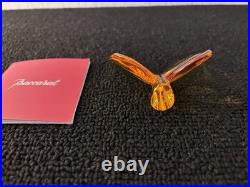 Papillon ambre en cristal de Baccarat