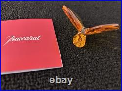 Papillon ambre en cristal de Baccarat