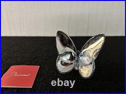 Papillon argenté en cristal de Baccarat (prix à la pièce)