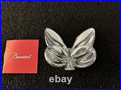 Papillon argenté en cristal de Baccarat (prix à la pièce)