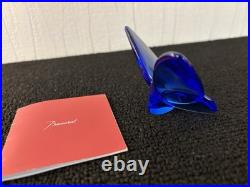 Papillon bleu cobalt en cristal de Baccarat