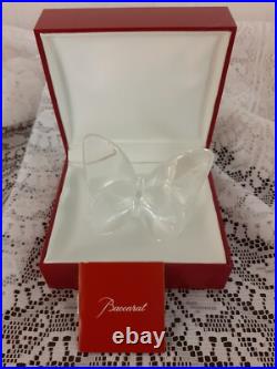 Papillon clair en cristal de Baccarat