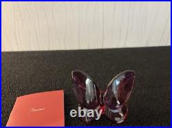 Papillon pivoine en cristal de Baccarat