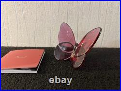 Papillon pivoine en cristal de Baccarat