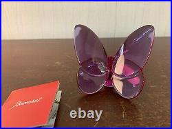Papillon violet en cristal de Baccarat modèle1