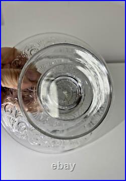 Petite coupe sur pied en cristal Baccarat décor arabesque