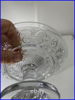 Petite coupe sur pied en cristal Baccarat décor arabesque