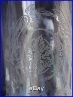Photophore cristal Baccarat modèle Bambou flambeau bougeoir Baccarat France