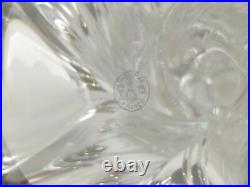 Pied de lampe torsadée cristal Baccarat circa 1960