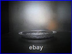 Plateau plat assiette en cristal manufacture de Creusot Baccarat Charles X fleur Plateau plat assiette en cristal manufacture de Creusot Baccarat Charles X fleur