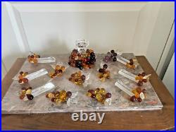 Porte Couteau Cristal Baccarat Grappe Raisin Verre Soufflé Murano & Bougeoir Porte Couteau Cristal Baccarat Grappe Raisin Verre Soufflé Murano & Bougeoir
