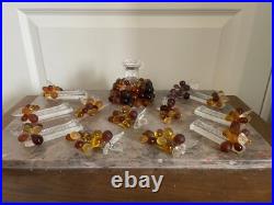 Porte Couteau Cristal Baccarat Grappe Raisin Verre Soufflé Murano & Bougeoir Porte Couteau Cristal Baccarat Grappe Raisin Verre Soufflé Murano & Bougeoir