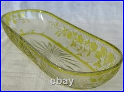 Porte Peignes Brosses En Cristal De Baccarat Eglantier Couleur Anis