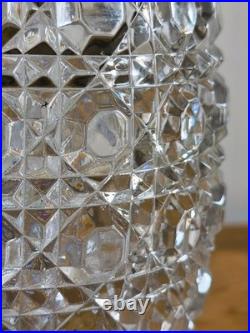 Pot à biscuit en cristal de Baccarat modèle Diamant/Pontarlier