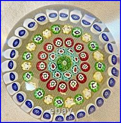 Presse Papier Sulfure En Cristal De Baccarat Millefiori Signe En Boite /b Presse Papier Sulfure En Cristal De Baccarat Millefiori Signe En Boite /b