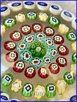 Presse Papier Sulfure En Cristal De Baccarat Millefiori Signe En Boite /b Presse Papier Sulfure En Cristal De Baccarat Millefiori Signe En Boite /b