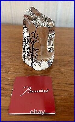 Presse papier, Bloc'arbre' moderne a facette en cristal de Baccarat