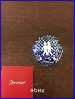Presse papier zodiaque gémeaux en cristal de Baccarat