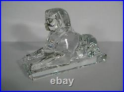 Presse-papiers Sphinx Egypte Statuette Figurine Cristal De Baccarat France