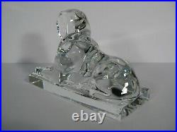 Presse-papiers Sphinx Egypte Statuette Figurine Cristal De Baccarat France