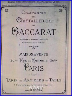 Rare 12 Flûtes champagne Cristal Baccarat Noblesse Couronne Comtale + Verres Eau