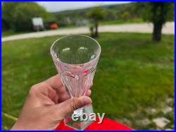 Rare Serie De 6 Flutes A Champagne En Cristal De Baccarat Modele Harcourt