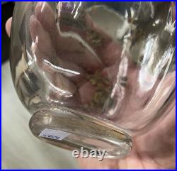 Rare Vase Cristal Baccarat Oiseau doré Art nouveau Rousseau Escalier Cristal
