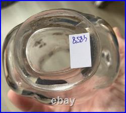 Rare Vase Cristal Baccarat Oiseau doré Art nouveau Rousseau Escalier Cristal