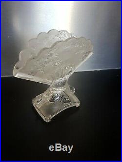 Rare Vase Éventail En Cristal De BACCARAT XIXème papillon old Crystal Vase 1878
