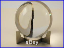 Rare boule de cristal modele sirius signée Baccarat