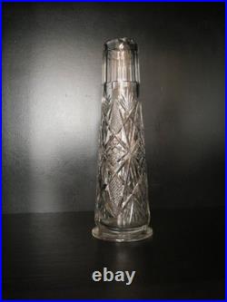 Rare broc carafe pichet canettes cristal taillé Baccarat 35.3 cm catalogue 1916