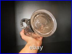 Rare broc carafe pichet canettes cristal taillé Baccarat 35.3 cm catalogue 1916
