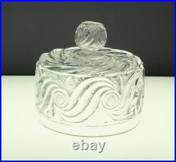 Rare cloche à fromage en cristal de baccarat le creusot