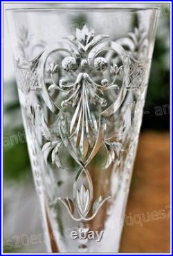 Rare flûte à Champagne cristal de Baccarat modèle Marennes Champagne flute (C)