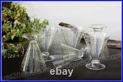 Rare set 6 verres à eau en cristal de Baccarat modèle 11965 Water glasses set