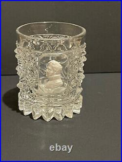 Rarissime verre cristal Baccarat XIXème roi Louis Philippe pointes diamant