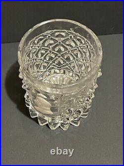 Rarissime verre cristal Baccarat XIXème roi Louis Philippe pointes diamant