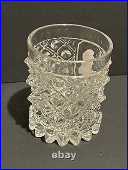 Rarissime verre cristal Baccarat XIXème roi Louis Philippe pointes diamant