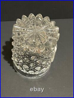 Rarissime verre cristal Baccarat XIXème roi Louis Philippe pointes diamant