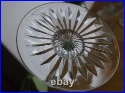 STYLE BACCARAT 6 ANCIENS VERRES VIN CRISTAL DOUBLER COLORER VERT CHINE 13,5 cm