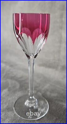 SUPERBE 6 Verres à liqueur Modele GENOVA couleur en cristal de Baccarat Vintage