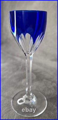 SUPERBE 6 Verres à liqueur Modele GENOVA couleur en cristal de Baccarat Vintage