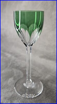 SUPERBE 6 Verres à liqueur Modele GENOVA couleur en cristal de Baccarat Vintage