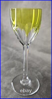 SUPERBE 6 Verres à liqueur Modele GENOVA couleur en cristal de Baccarat Vintage